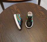 GUCCI STRIPE SHOES BLACK